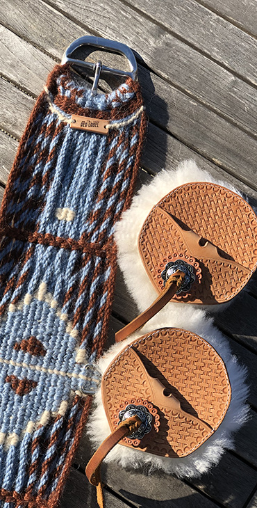 Mohair Cinch & Leather Cinch Guards